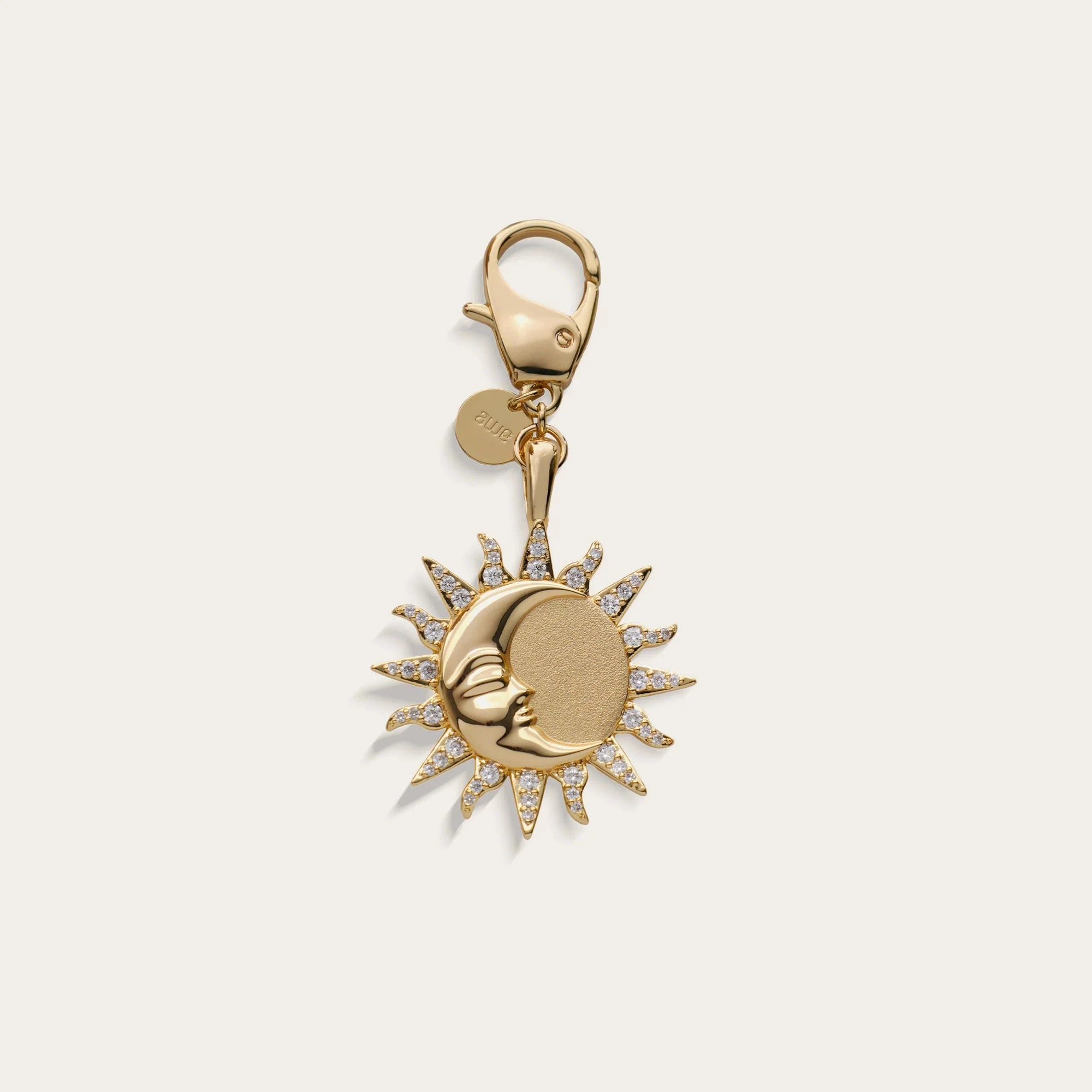 Sun & Moon Bag Charm | Brass/Gold Vermeil