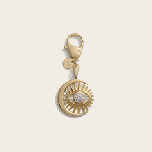 Watchful Moon Eye Bag Charm | Brass/Gold Vermeil