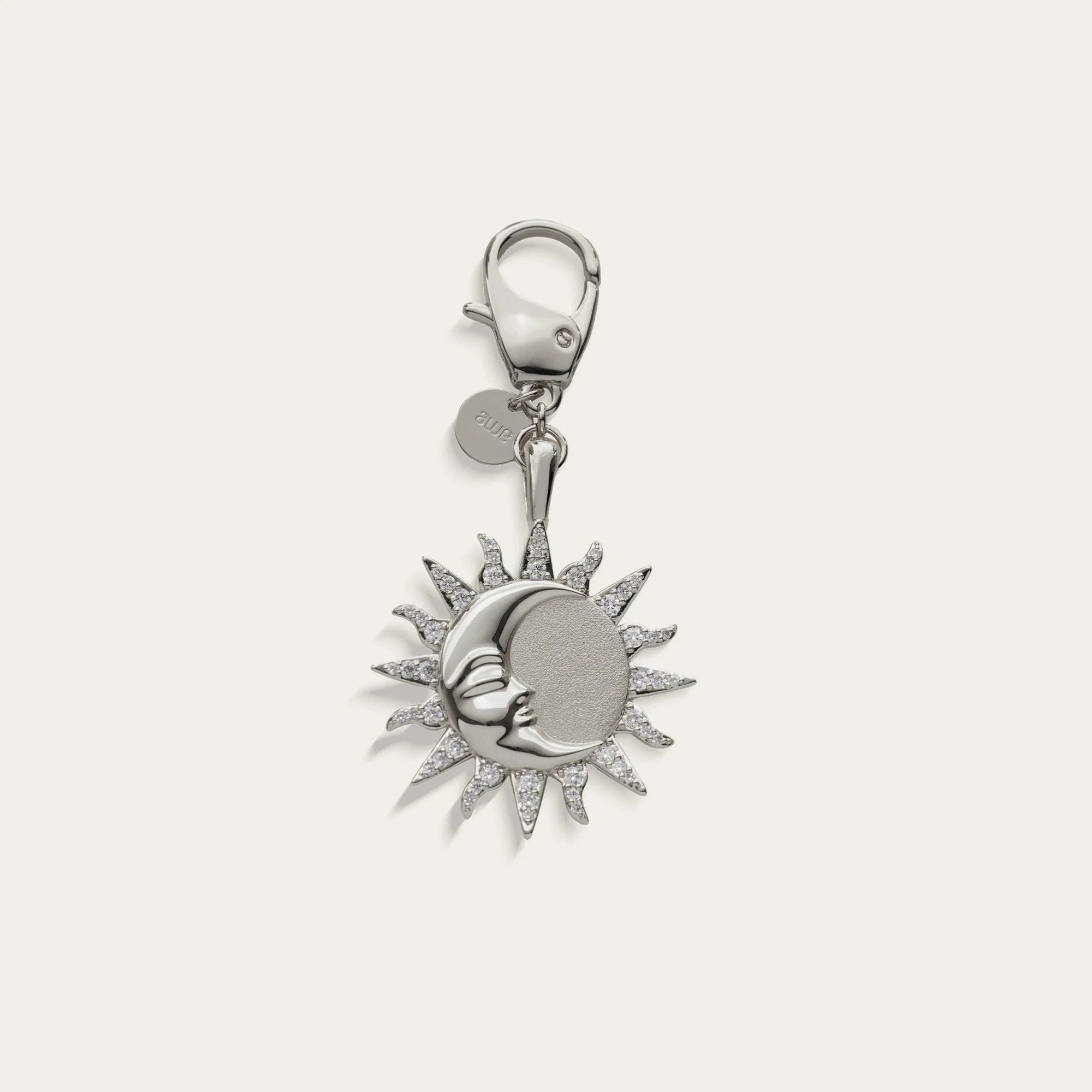 Sun & Moon Bag Charm | Brass/Rhodium