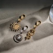 Crescent Snake Eye Bag Charm | Brass/Gold Vermeil