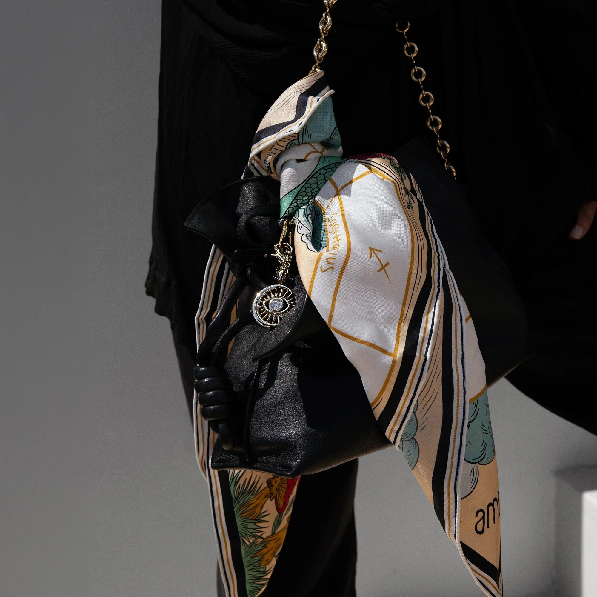 Watchful Moon Eye Bag Charm | Brass/Gold Vermeil