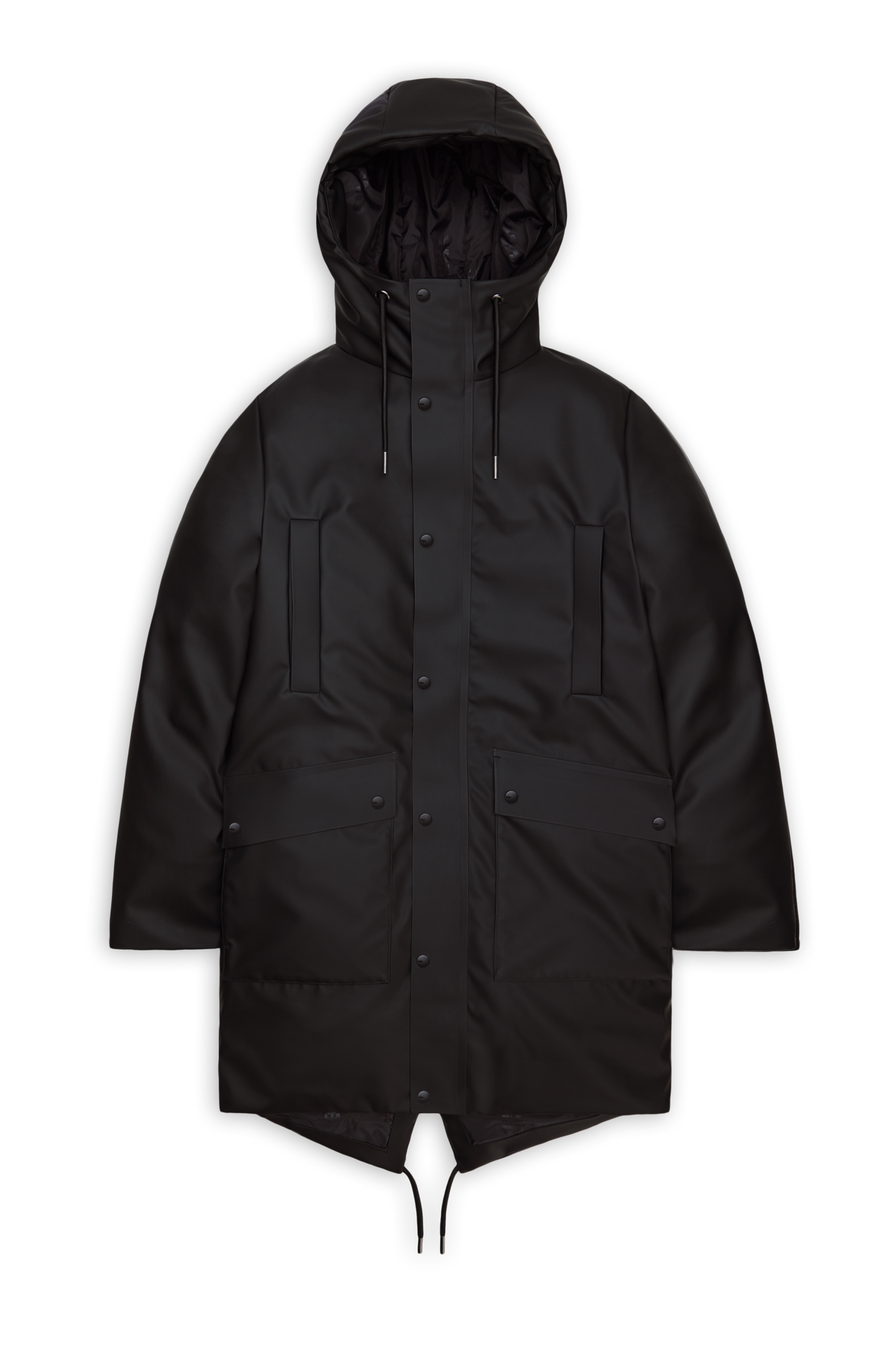 Rains Nome Long Parka Black Jacket