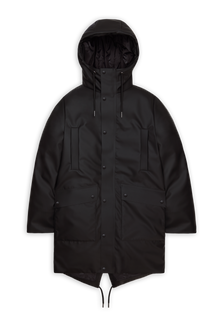 Rains Nome Long Parka Black Jacket