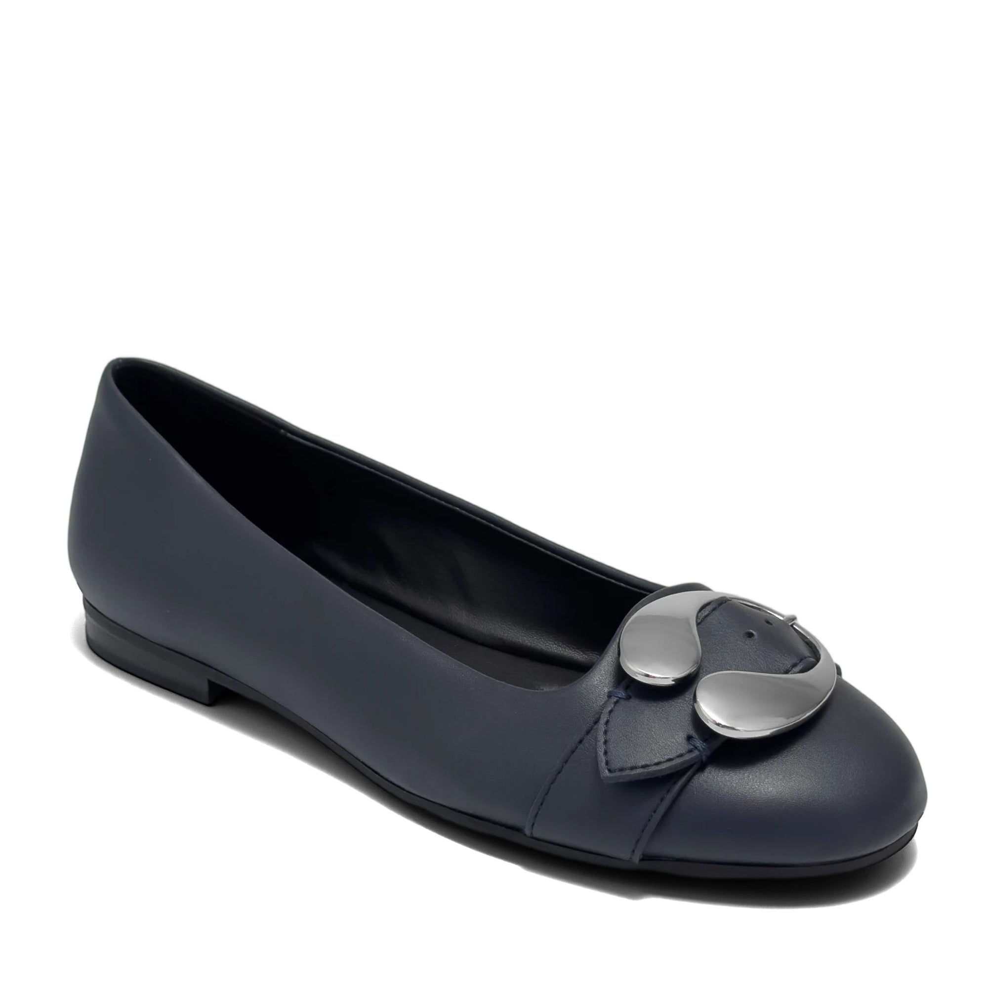 Paradise Casual Flat | Navy Faux Soft Nappa