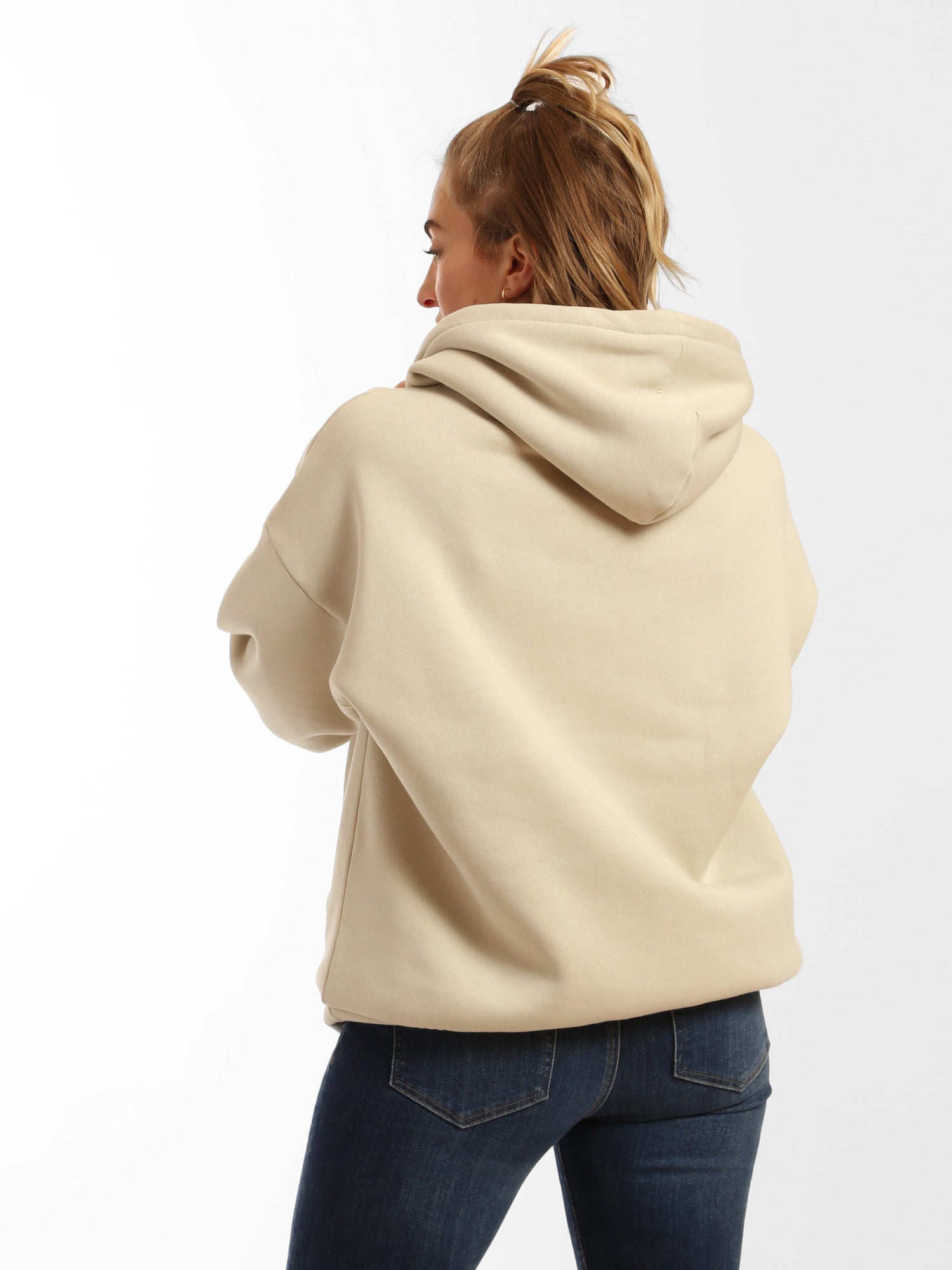 Womens | Diagonal Hoodie | Silver Birch