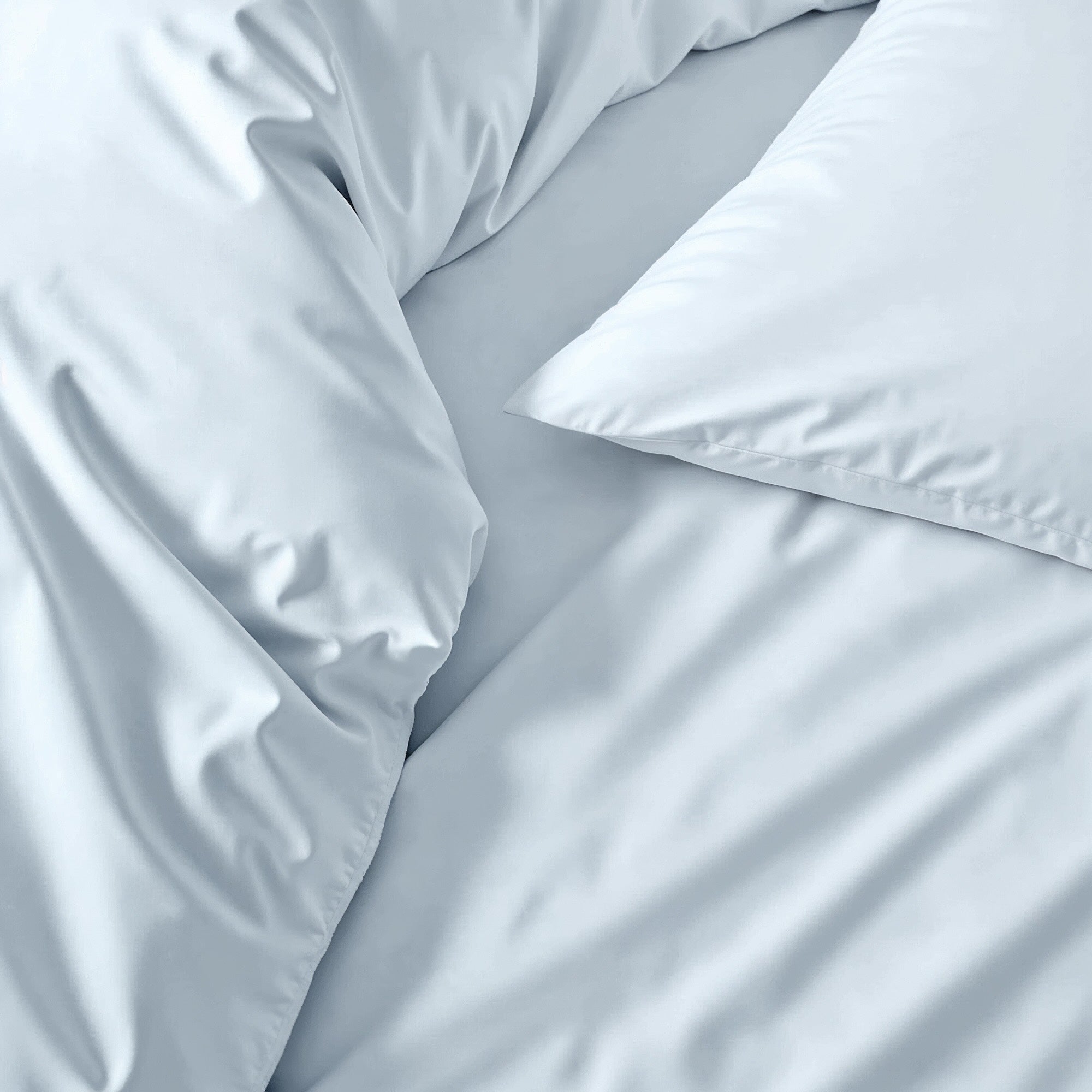 Luxe Australian Sateen Sheet Set | Full | Pale Blue