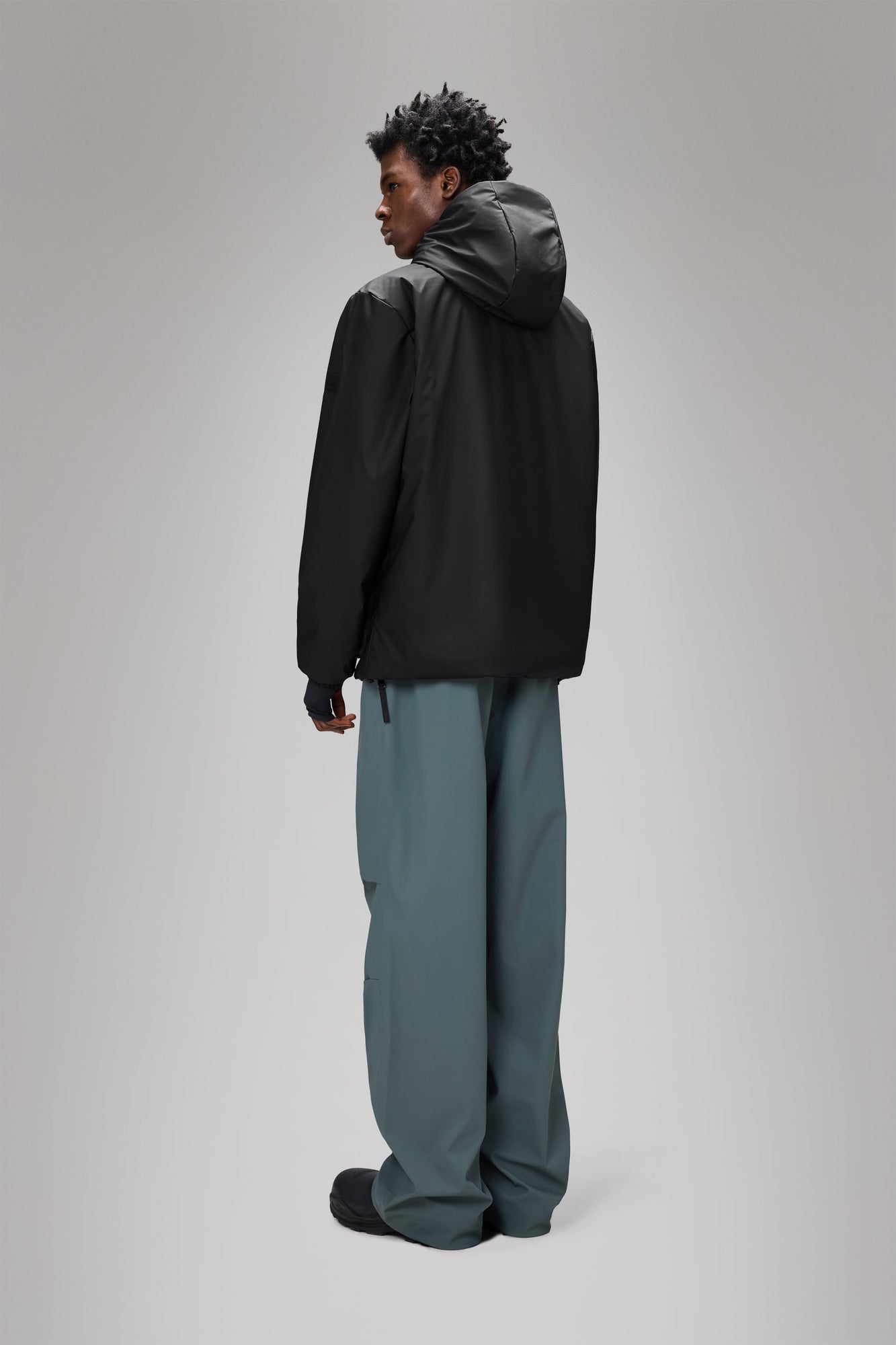 RAINS Lohja Insulated Cargo Jacket Black Jacket