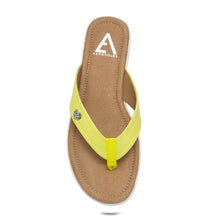 Jordyn Sandal Thong | Lemon Faux Nappa