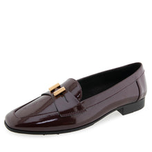 Paulette | Merlot Crinkle Patent Faux Leather