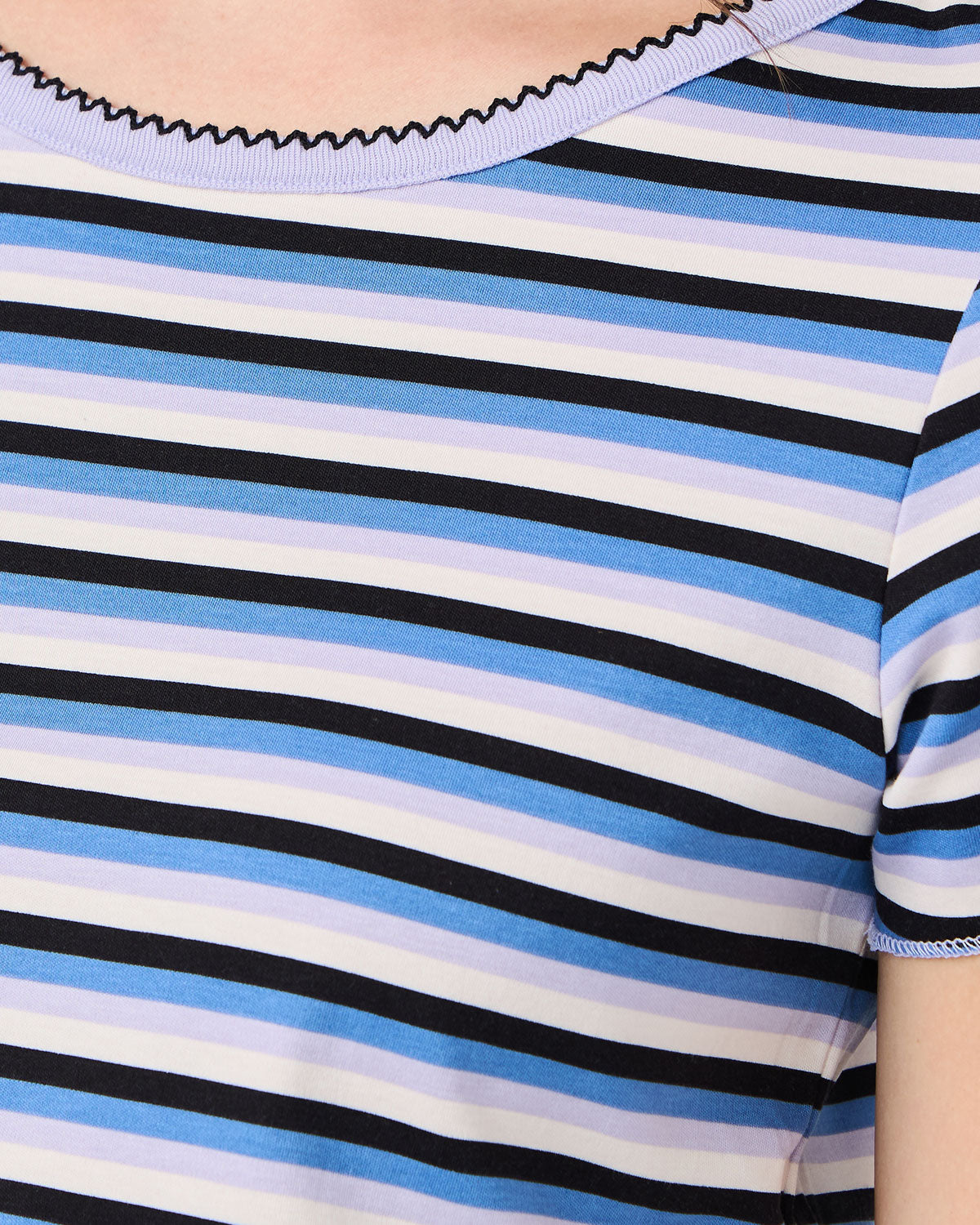 Womens | Baby Jean Tee | Winter Stripe