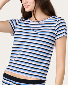 Womens | Baby Jean Tee | Winter Stripe