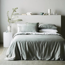 Airy CleanBamboo Sateen+ Duvet Cover | Full Queen | Sage