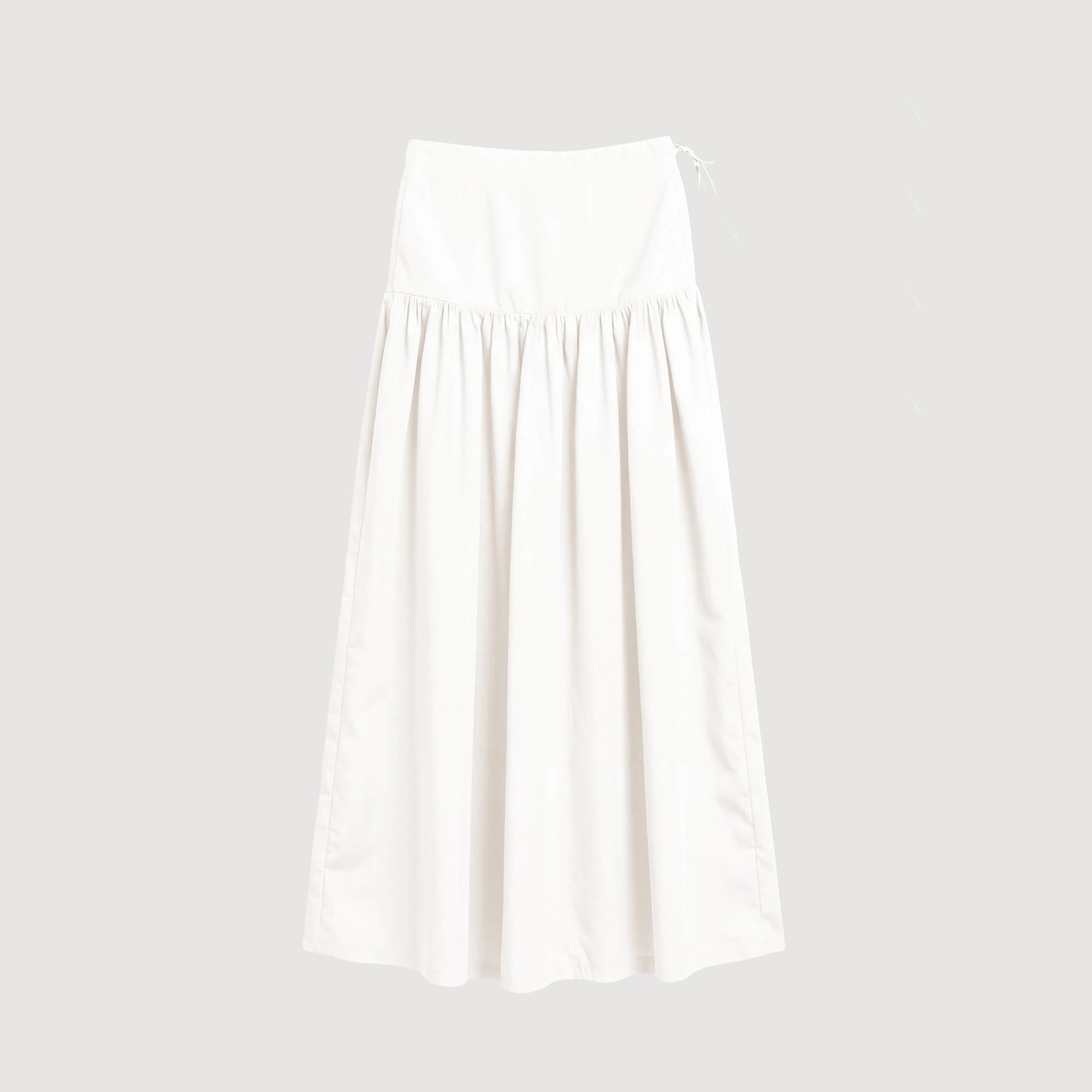 Bao Organic Cotton Drop-Waist Skirt (Petite) | White