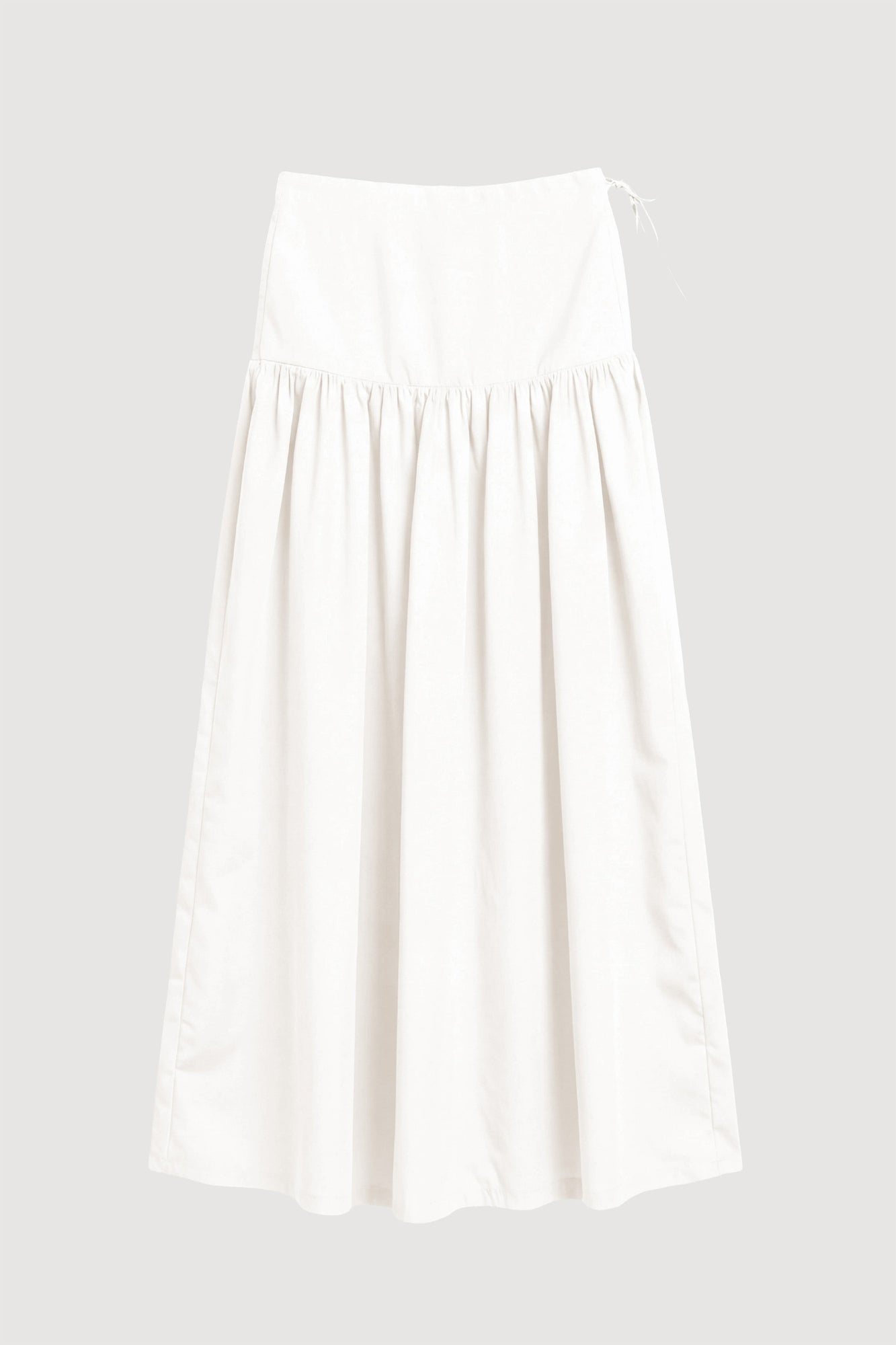 Aya | Bao Organic Cotton Drop-Waist Skirt - Flat