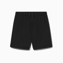 Breathable Mesh Lounge Shorts with Modal Lining | Black