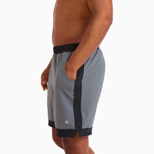 Lined Mesh Lounge Shorts | Gray/Black