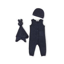 Malibu Collection Baby Waffle Onesie Set | Indigo