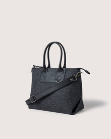 Bedford Merino Wool Satchel | Charcoal