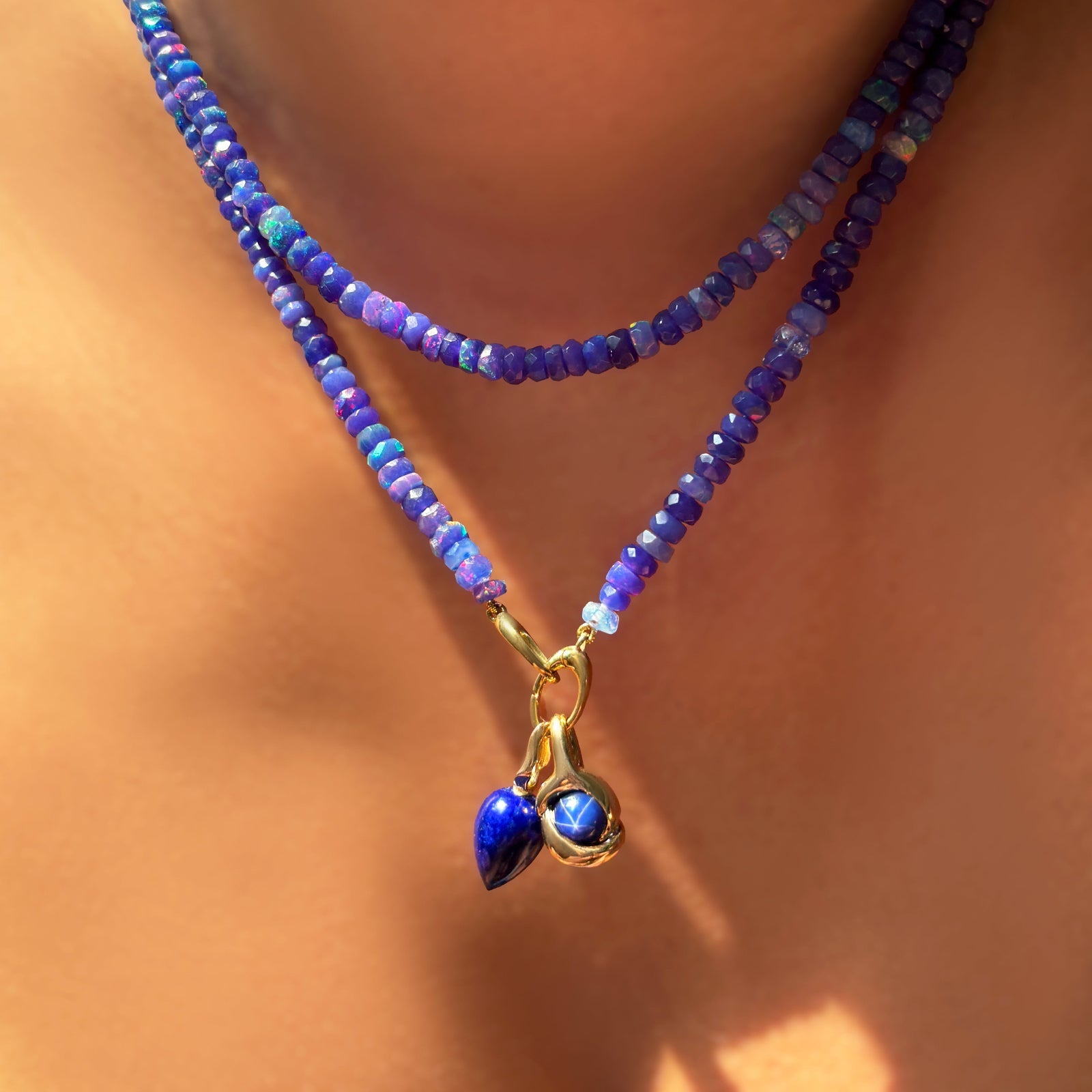 Before Sunrise Faceted Opal Necklace