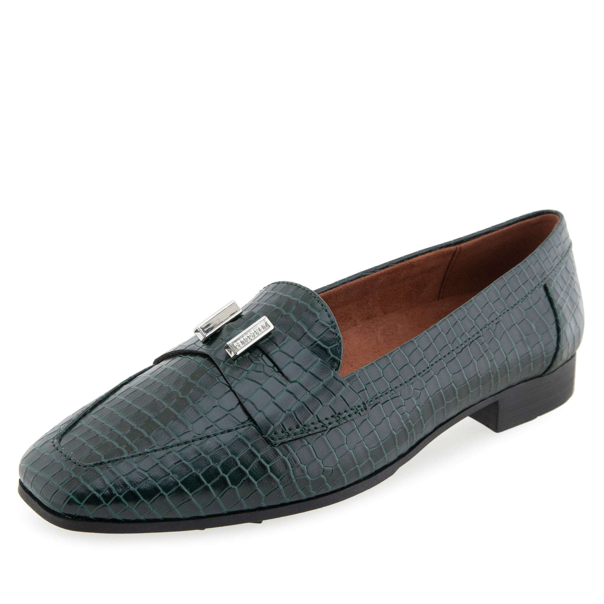 Paulette | Ponderosa Pine Mini Embossed Crocco Faux Leather