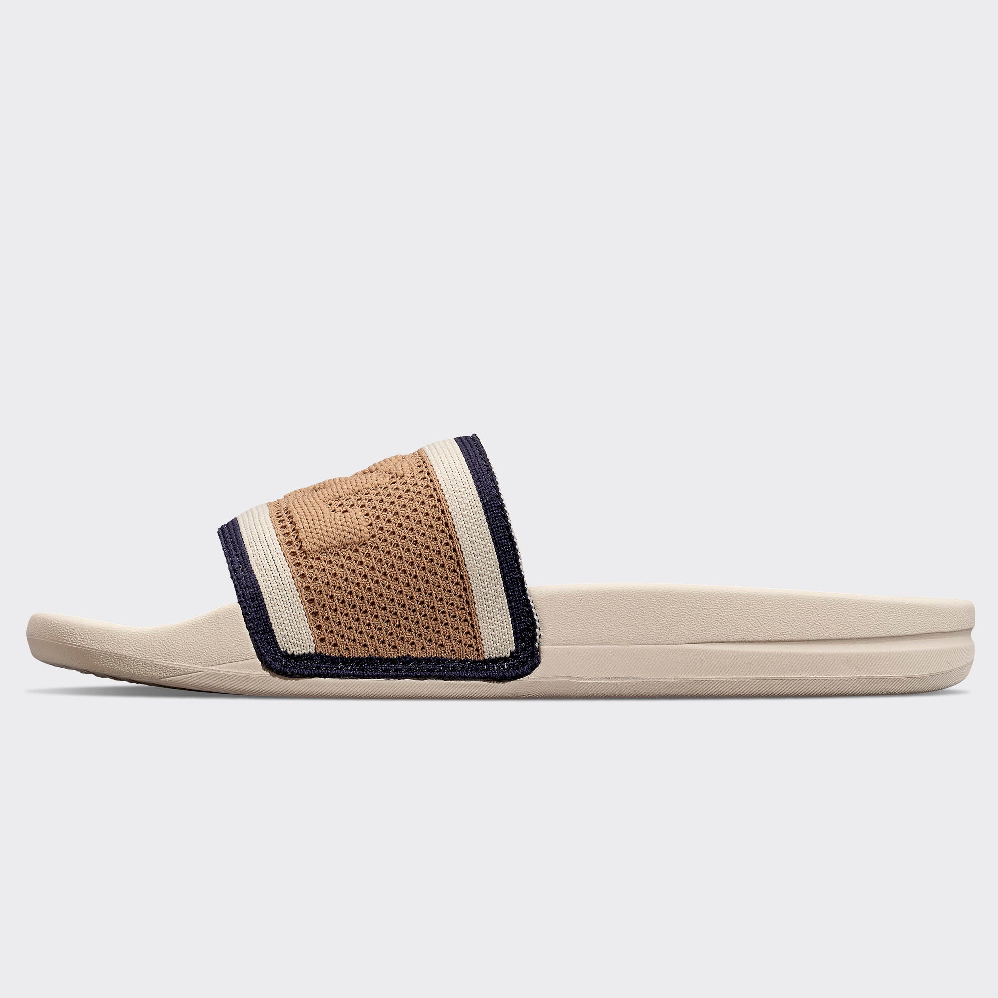 Women's | Big Logo TechLoom Slide | Alabaster / Tan / Navy