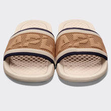 Women's | Big Logo TechLoom Slide | Alabaster / Tan / Navy