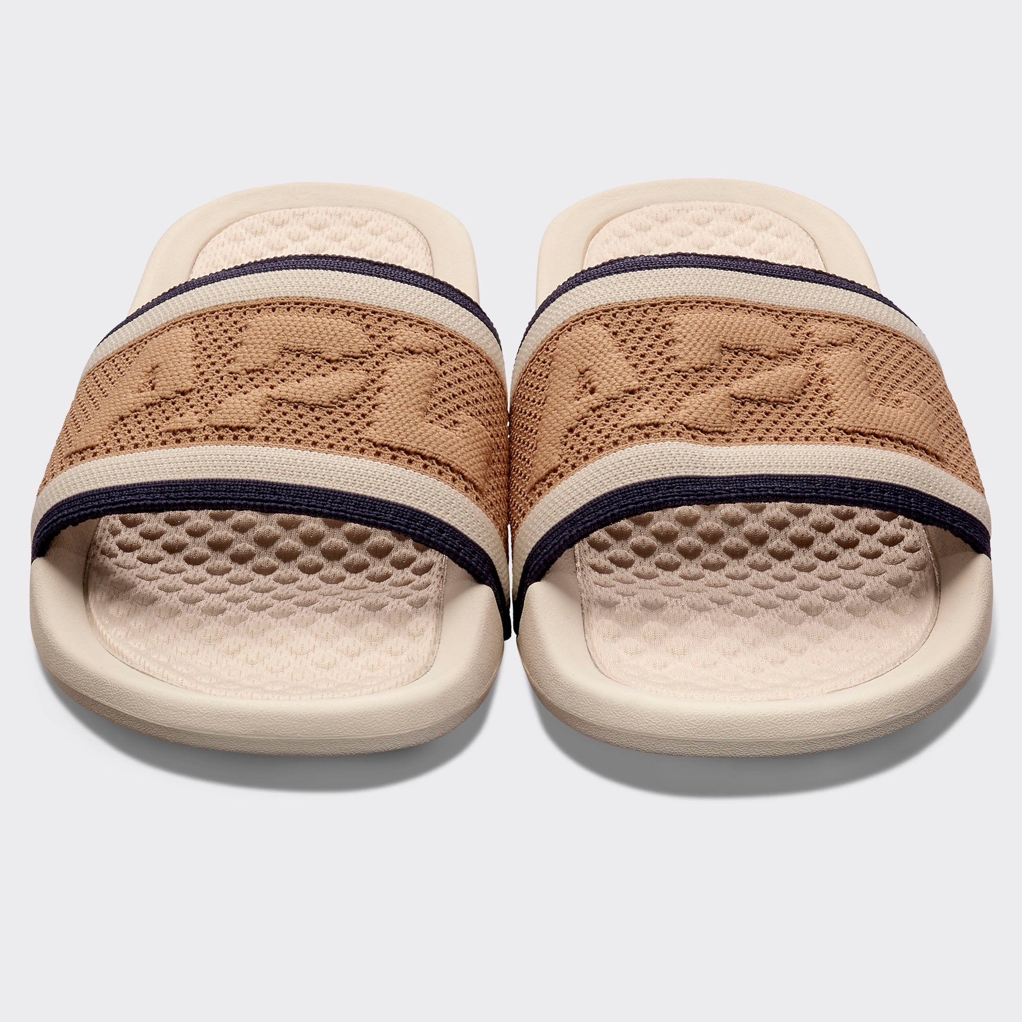 Women's | Big Logo TechLoom Slide | Alabaster / Tan / Navy