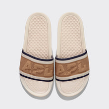 Women's | Big Logo TechLoom Slide | Alabaster / Tan / Navy