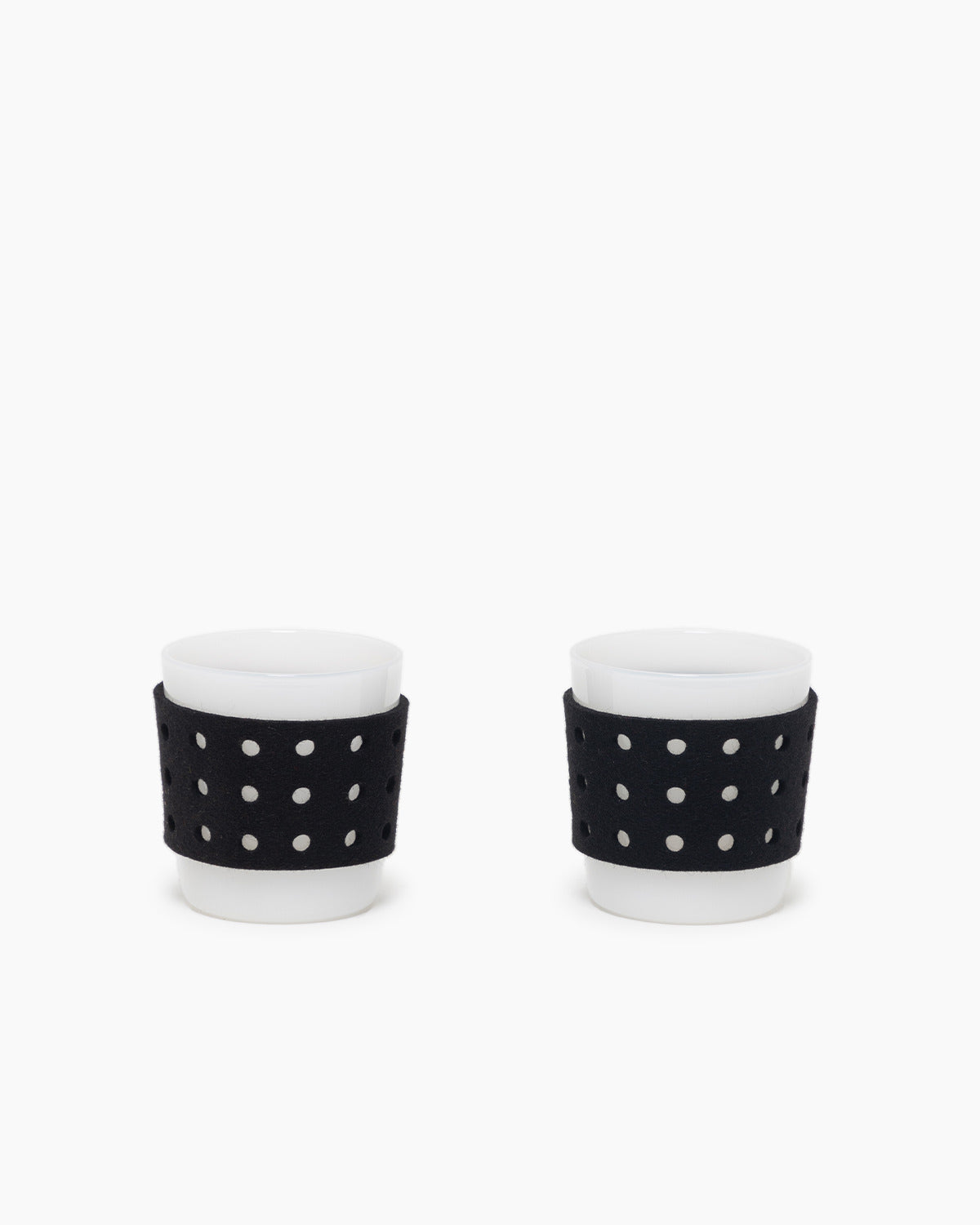 2 Pack | Glas Merino Wool Small Perforated Sleeve | Black