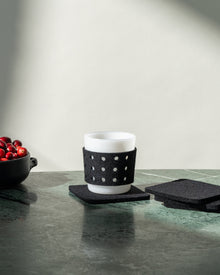 2 Pack | Glas Merino Wool Small Perforated Sleeve | Black