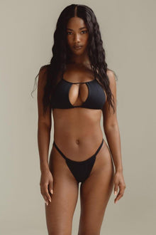 Brasil Bikini Bottom | Black Rib