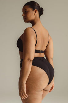 Paulina Bikini Bottom | Black Rib