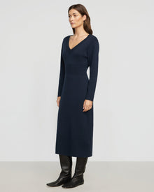 Renee | Bora Off-Shoulder V-Neck Sweater Dress in Size Small