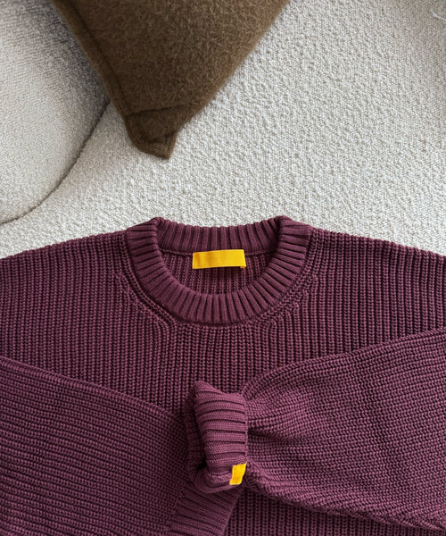 The Chunky Knit | Bordeaux