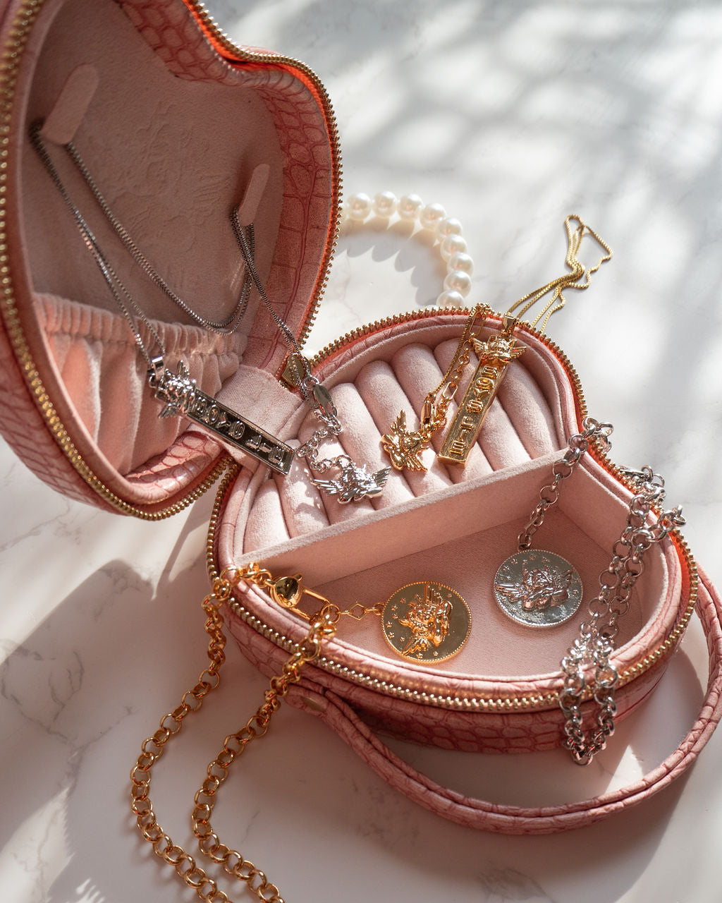 The Boys Lie Heart Jewelry Case | Pink