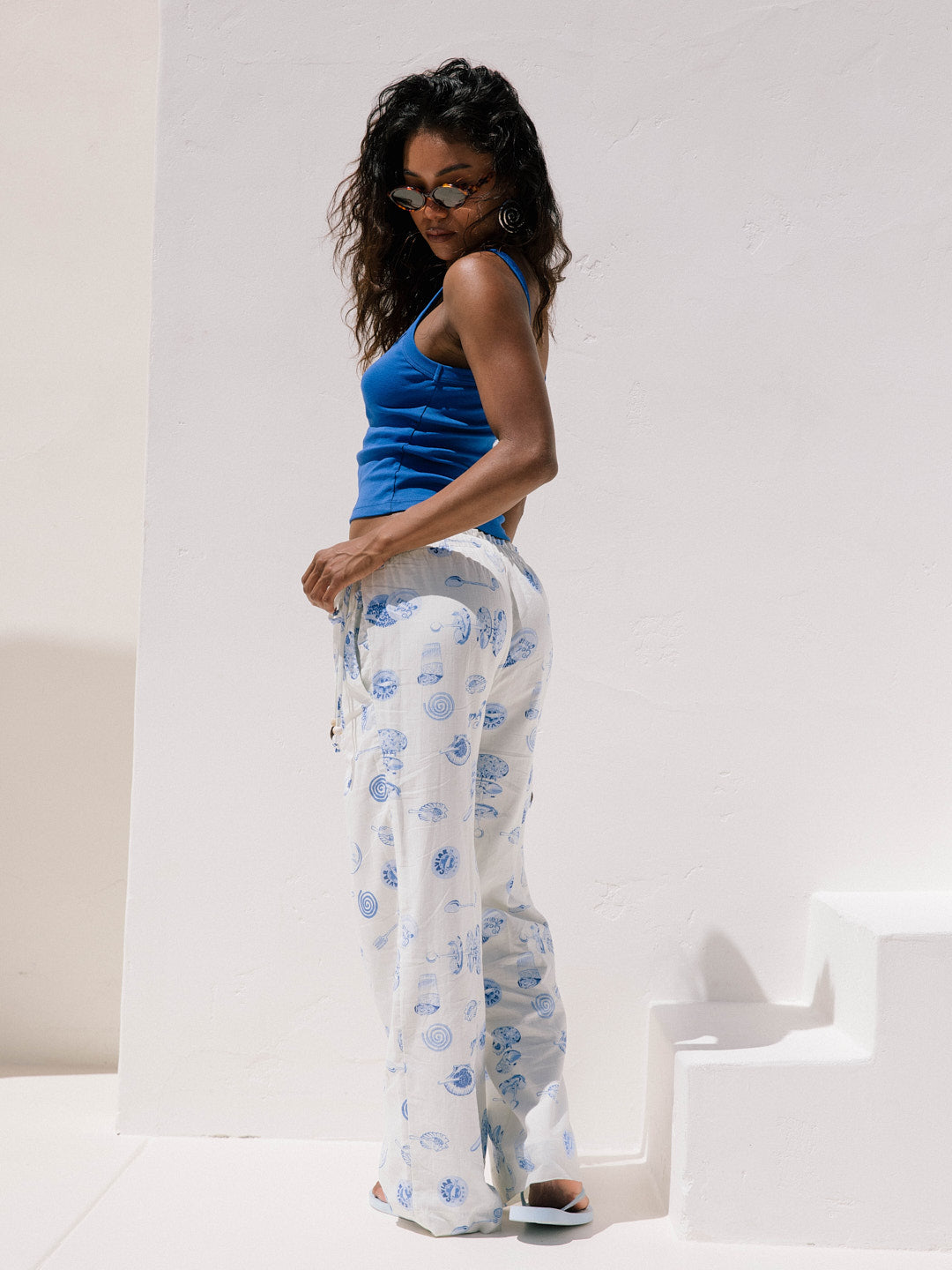 Nora Pant | Caviar Dreams Blue Multi