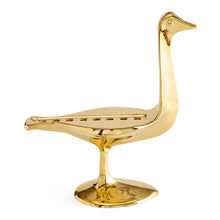 Brass Bird Menorah - side view
