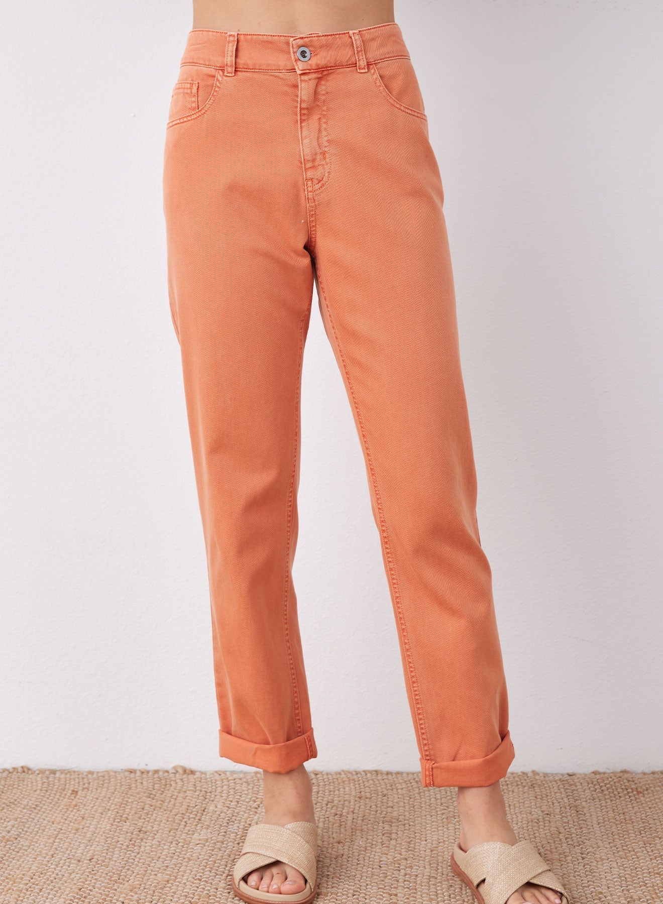 Brooklyn Classic Rolled Jean | Persimmon