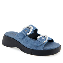 Faith Sandal Sport | Blue Denim Suede