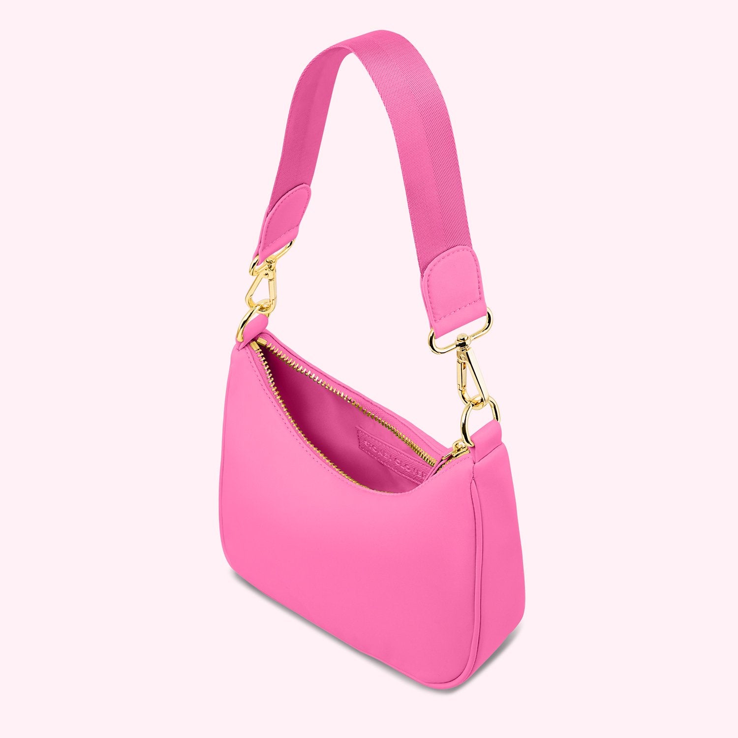 Curved Crossbody Bag | Bubblegum