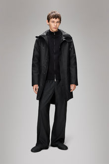 Rains Nome Long Parka Black Jacket