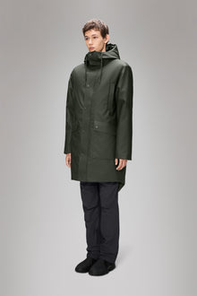 Rains Nome Long Parka Green Jacket