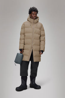 Rains Alta Longer Puffer Jacket Beige Jacket
