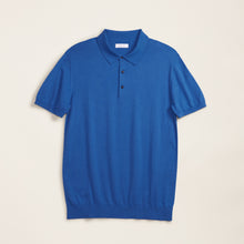 Mens | Featherweight Pima Cotton Polo | Blue