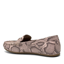 Drita Casual Loafer | Pale Pink Faux Snake Print
