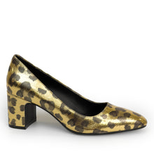 Minetta Dress Pump | Gold Multi Faux Metallic Leopard Print