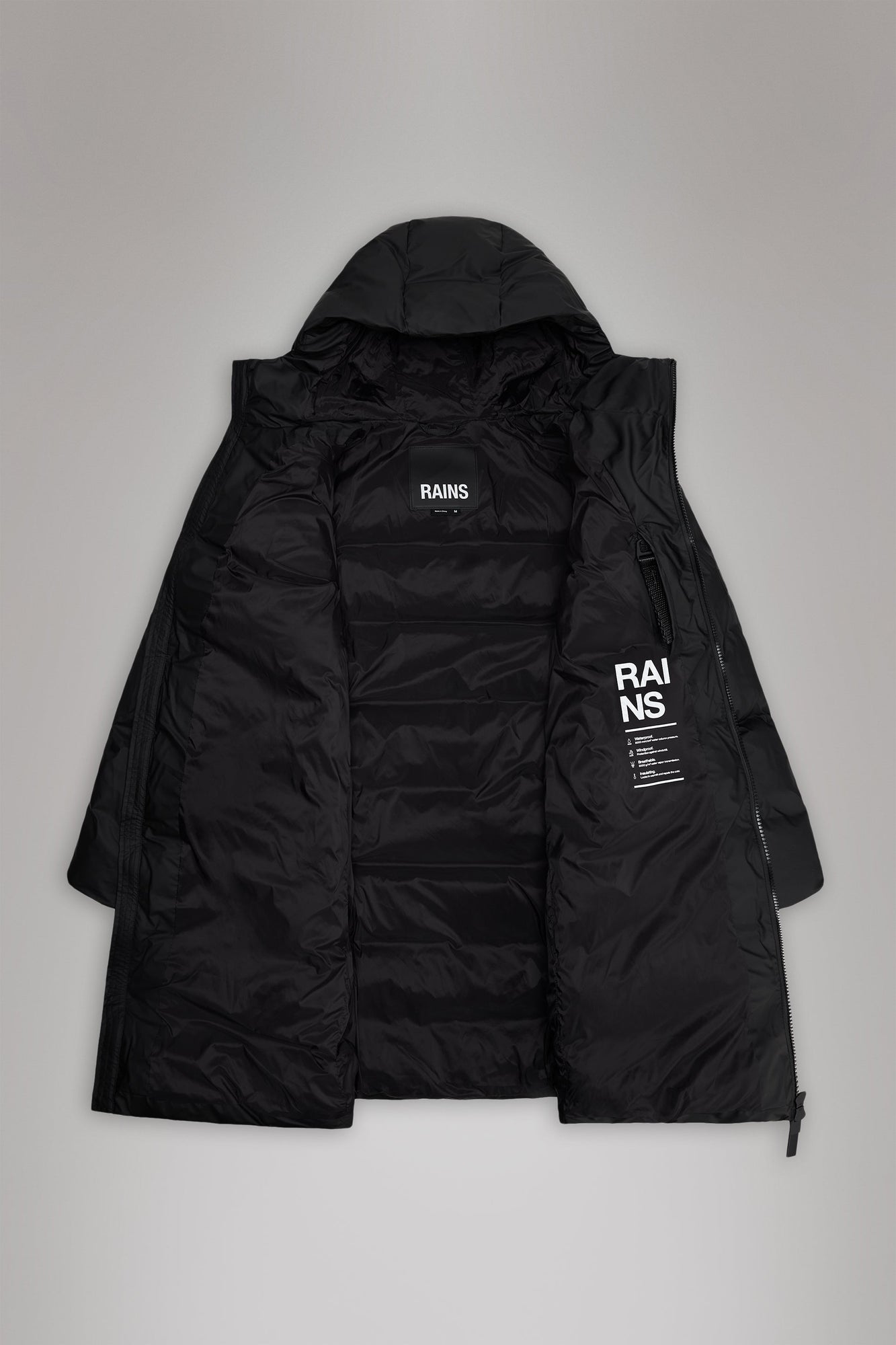 Rains Alta Longer Puffer Jacket Swamp Jacket