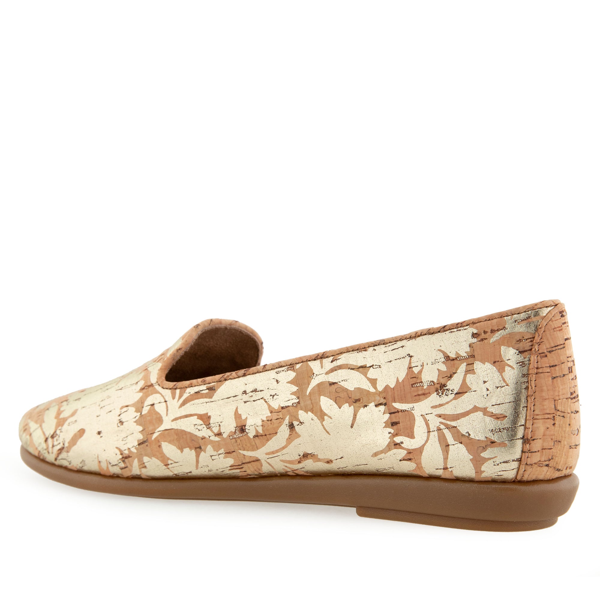 Betunia Casual Loafer | Natural/Gold Metallic