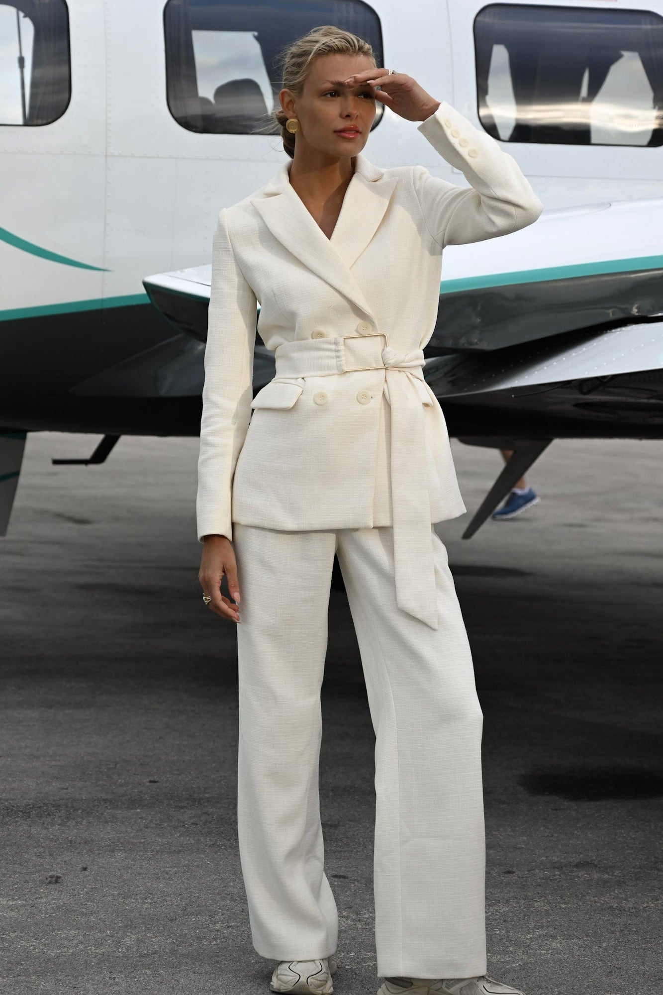 Ava Trouser | White