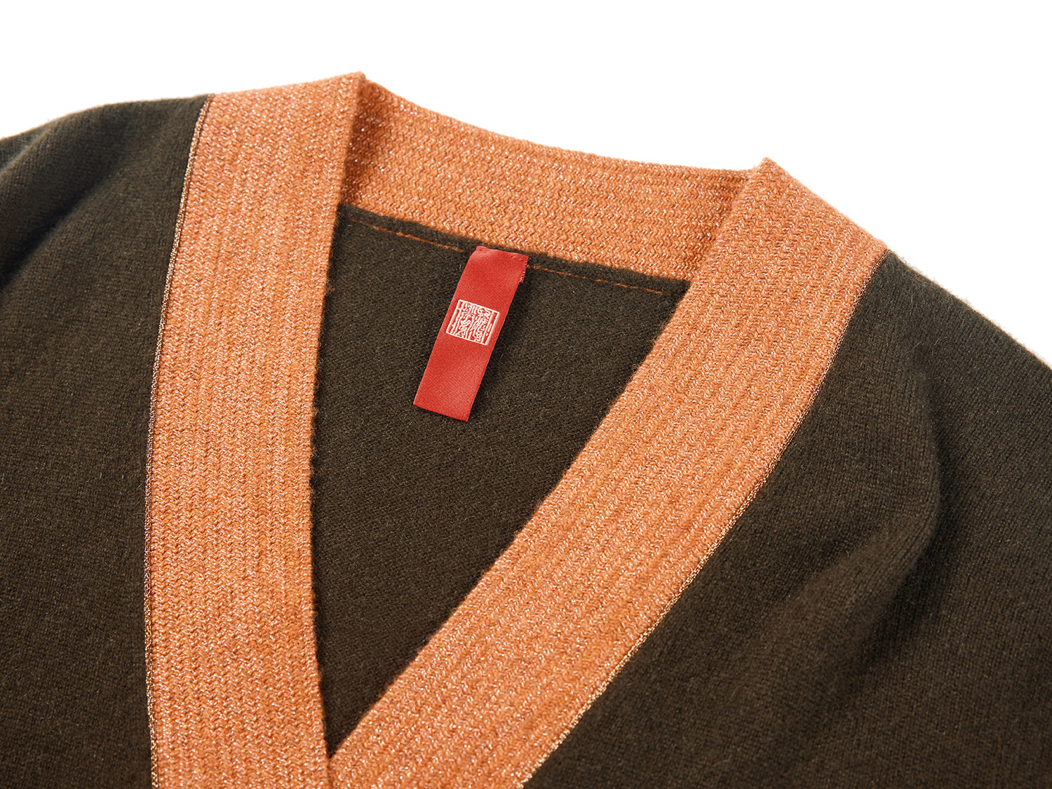 V-Neck Cashmere Sweater | Green